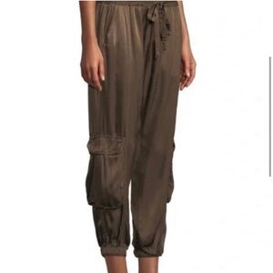 NWT Johnny Was Ray Satin Cargo Jogger Pants Vintage Color size Medium